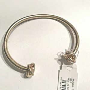 Charming Charlie Nautical Knots Cuff Bangle Bracel